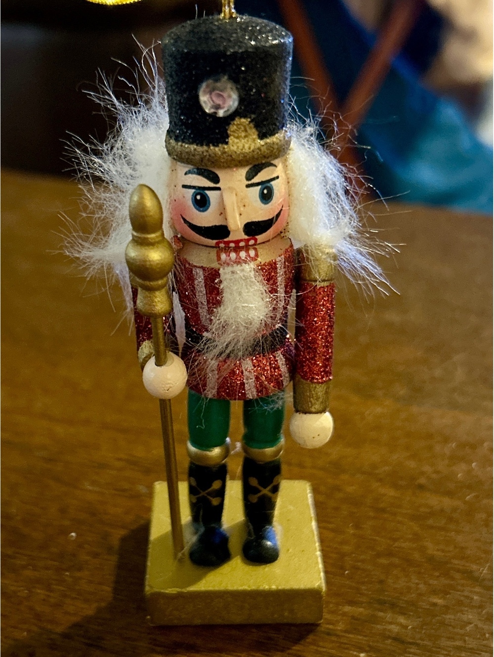 Vintage B.S.F. Christmas Nutcracker Figurine Ornament 2000